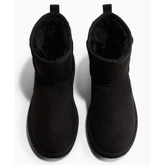 H&M Men\'s Warm Lined Slip on Black Boots Size 10.5 NEW with Tags main image 6